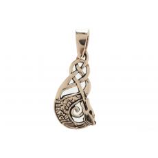 Tynan - Celtic Protective Dragon (Pendant in Bronze)