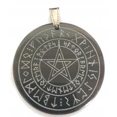 Sator formula in Rune Circle (Pendant from Horn)