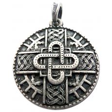 Merovingian amulet (Pendant in antiqued silver)