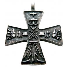 Odins Kreuz (Kettenanhänger in Altsilber)