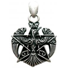 Pentagram (Pendant in antiqued silver)