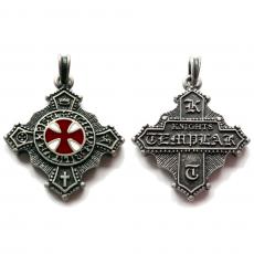 Knights Templar (Pendant in antiqued silver)