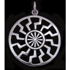 Black Sun (Pendant in Silver)