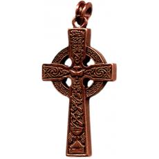 KELTENKREUZ VON AHENNY Altbronze (Kettenanhänger)