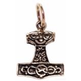 Mjölnir - kleiner Thors Hammer (Kettenanhänger in Bronze)