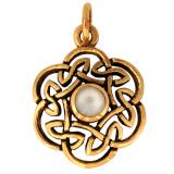 Nuada - Celtic knot pearl (Pendant in Bronze)