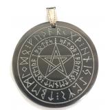 Sator formula in Rune Circle (Pendant from Horn)