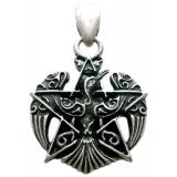 Pentagram (Pendant in antiqued silver)