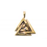 Valknut - Wotans Knot (Pendant in Bronze)