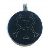 Rune Amulet Health Spell - 2 sided (Pendant from Horn)