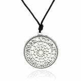 Black Sun in the Rune Circle (Pendant in Silver)