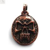 NORDIC SKULL Altbronze (Anhänger für Kette)