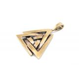 Valknut - Wotans Knot (Pendant in Bronze)